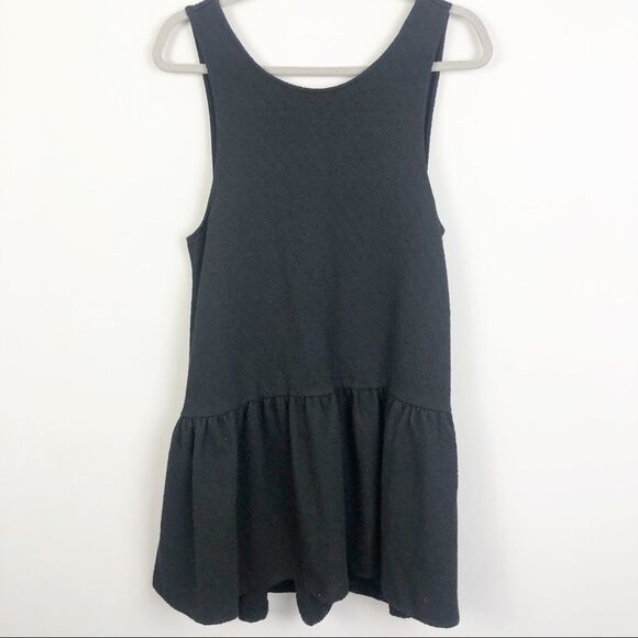 FREE PEOPLE | Easy Street Black Peplum Dress Small - Picture 5 of 12